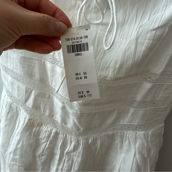 Abercrombie & Fitch lace corset mini skort dress in white Sz S NWT!! - Picture 4 of 8